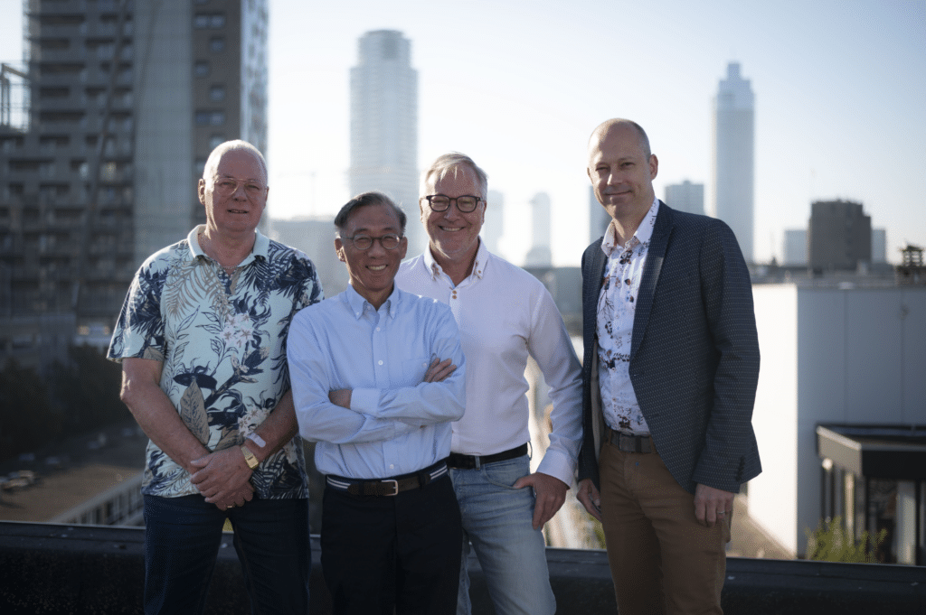 Henk Feberwee, Sui Ming Li, René van Wijk en Stefan Katier