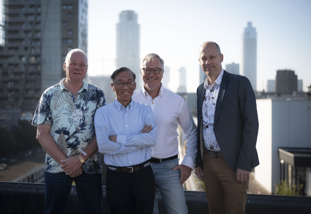 Henk Feberwee, Sui Ming Li, René van Wijk en Stefan Katier